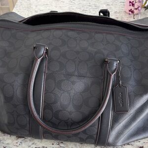 Coach Charcoal Signature Handbag